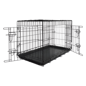 JV TRAVEL Draadkooi 2 Deuren Zwart-123x77x83cm