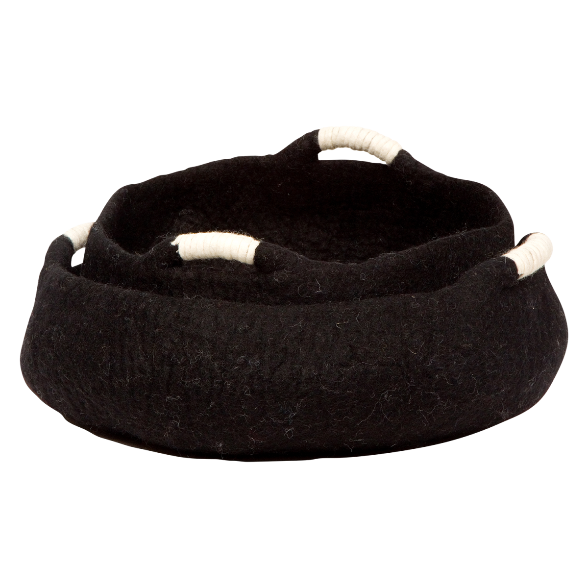 DDKC Mand Handvaten Zwart-M 50x50x15cm