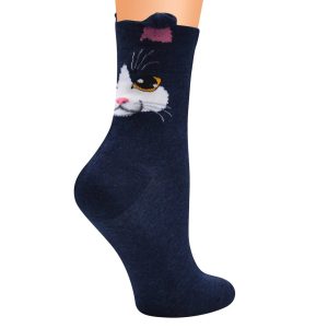 Katten Sokken – Oortjes – Navy