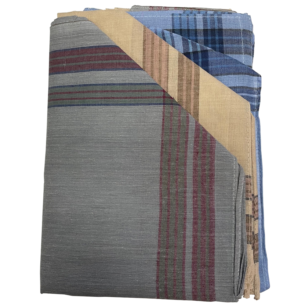 12 Gekleurde Heren Zakdoeken – Diverse