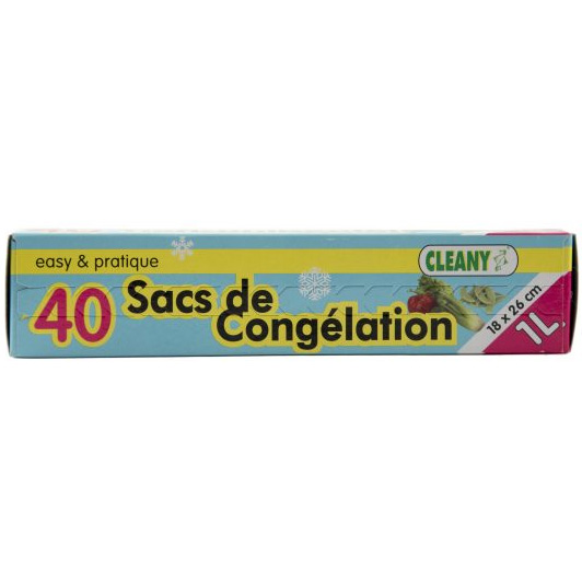 Cleany 40 Diepvrieszakken 1L – 18 x 26cm