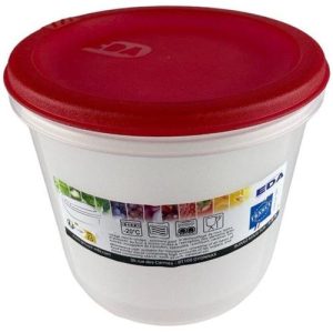 Ronde Bewaardoos 2L – Voorraadpot voor Microgolf & Diepvries