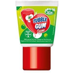 Lutti Tubble Gum Kers 35g – Kauwgom in tube met kersensmaak