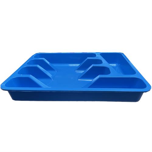 Bestekbak 5-delig Blauw 33x26x5cm