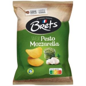 Brets Chips Pesto Mozzarella 125g – Authentieke Franse Aardappelchips