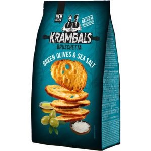 Krambals Bruschetta Groene Olijven & Zeezout 70g