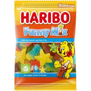 Haribo Snoepjes Funny Mix 185g – Snoepjes Mix – Veggie -Share Size