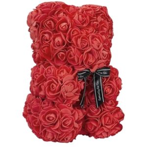 Rozenbeer Met Strik “Especially For You” 25cm – Rood