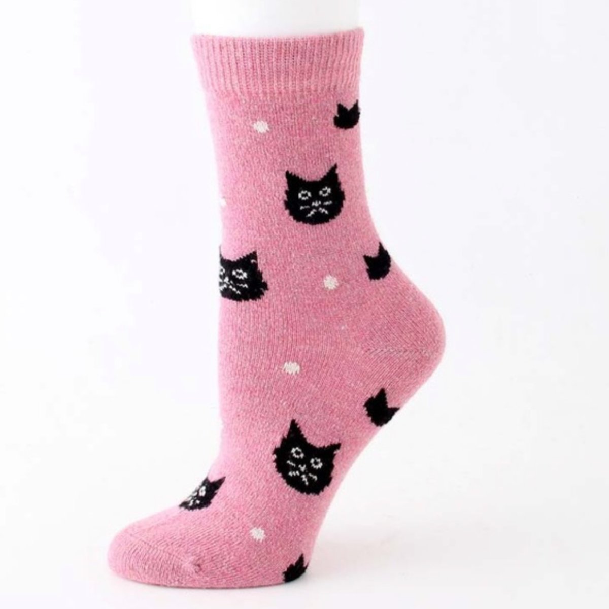 Katten Sokken met wol – Rose Blush