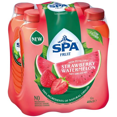 Spa Fruit Strawberry Watermelon – Limonade – Aardbei & Watermeloen – Niet-Bruisend – 6 x 40cl