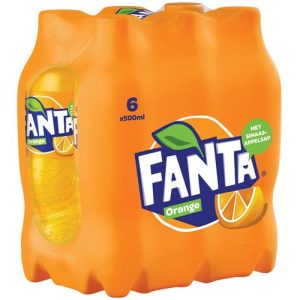 Fanta Orange 6 x 500ml – sinaasappelfrisdrank multipack