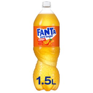 Fanta Orange Zero 1,5L – PET Fles – Limonade – Suikervrij