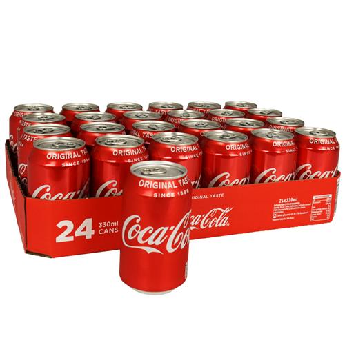 Coca-Cola Tray 24 Blikjes 33cl – Originele Smaak DK