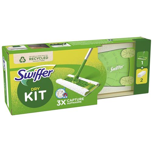 Swiffer Dry Kit – 1 handvat + 2 droge doekjes
