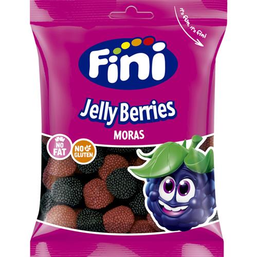 Fini Snoepzakje Jelly Berries 90g – Bramen & Frambozen Snoep – Glutenvrij