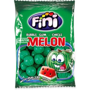 Fini Snoepzakje Kauwgom Zure Watermeloen 100g – Geen Gluten – Geen Vet