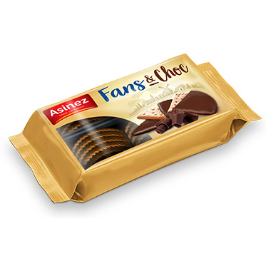 Asinez Fans & Choc 175g – Knapperige Koekjes Met Chocolade Coating