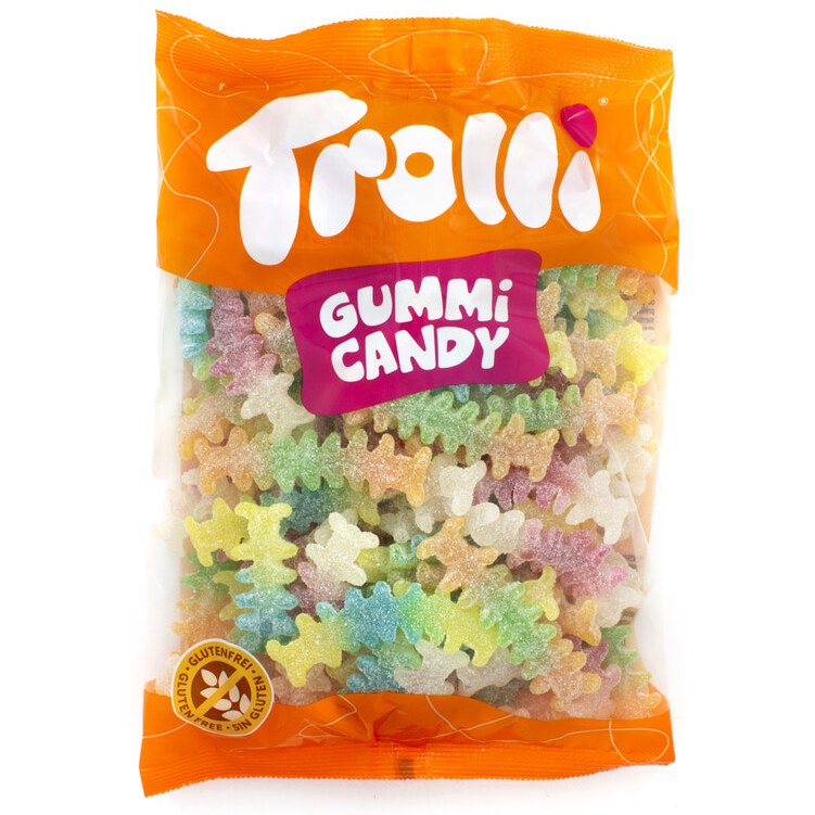 Trolli Snoepen Zure Duizendpoten 1kg – Zure Snoepjes Met Fruitsmaak – Bulk Snoep