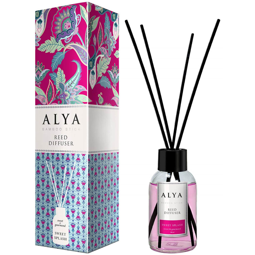 Alya Bamboo Geurstokken – Decoratieve Geurverfrisser – Sweet Splash 100ml