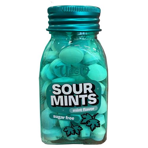 Uggo Sour Mints suikervrij – munt 45 g