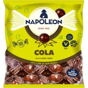 Napoleon Snoepjes Cola 1kg – Snoepkogels Met colasmaak – Apart Verpakt – Vegan – Halal