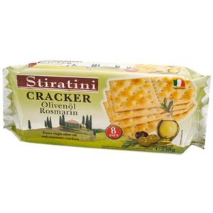 Stiratini Crackers Olijven & Rosemarijn Apart Verpakt 8-Pack 8 x 31,5g
