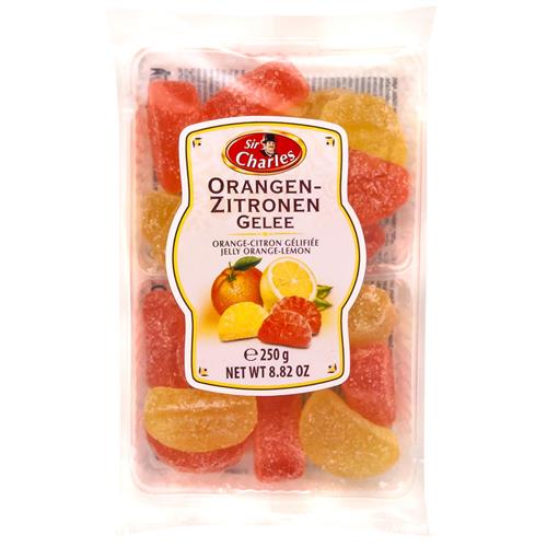 Sir Charles Gelei Snoepjes Citroensmaak & Sinaasappelsmaak 250g