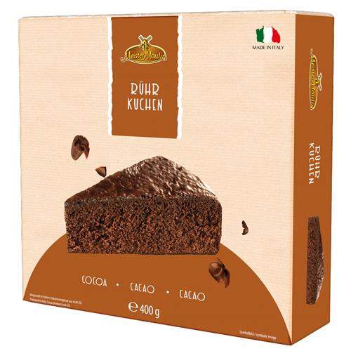 Meister Moulin Cacaocake – Luchtige Chocoladecake met Glazuur 400g