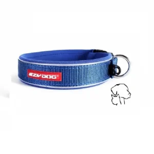 Ezydog neo classic halsband blauw