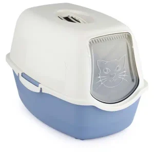 Rotho MyPet Kattenbak eco BAILEY Blauw|Beige 56x40x39 cm