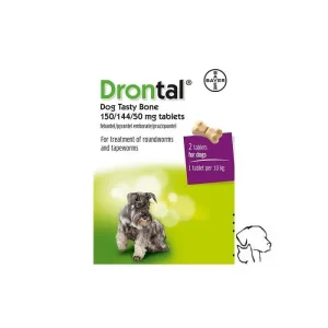 Drontal ontworm tabletten.
