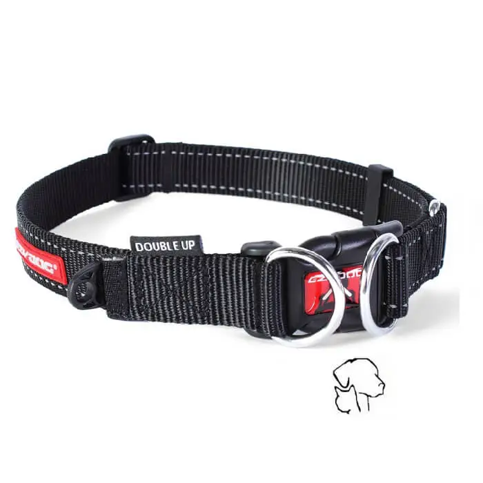 Ezydog double-up halsband zwart